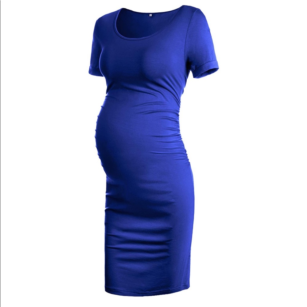 NWT Maternity Bodycon Dress with Short Sleeves